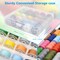 71pcs 25 Colors Bobbins Sewing Threads Kit, 400 Yards Polyester Thread Spools Prewound Bobbin Needles Clips Holders with Case for Hand Machine Sewing, Emergency and Travel, DIY and Home